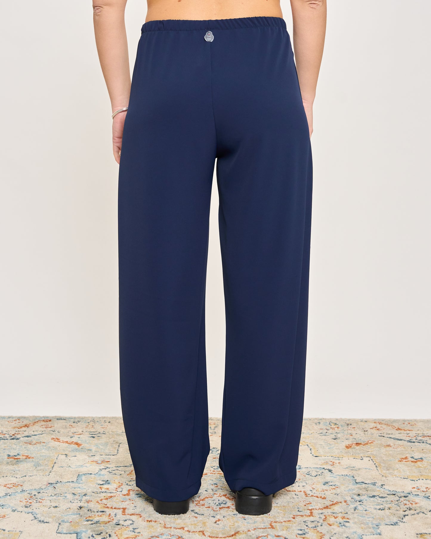 Straight Stretch Viscose Trousers