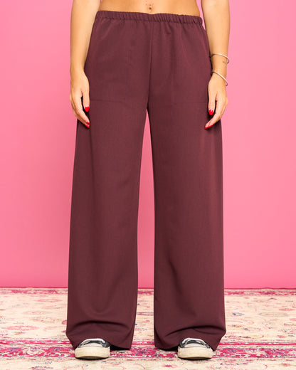 Pantalone Dritto in Poli Viscosa