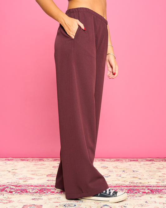 Pantalone Dritto in Poli Viscosa