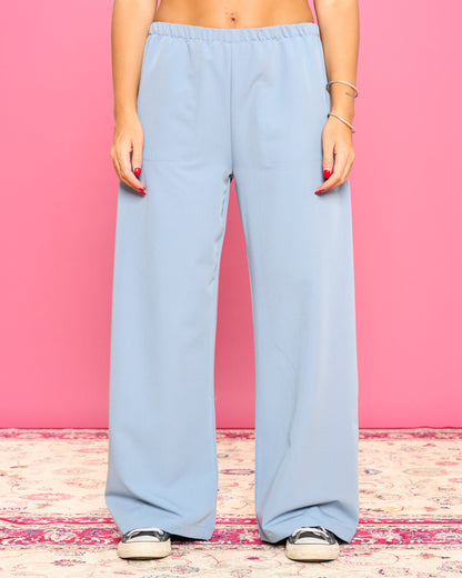 Pantalone Dritto in Poli Viscosa