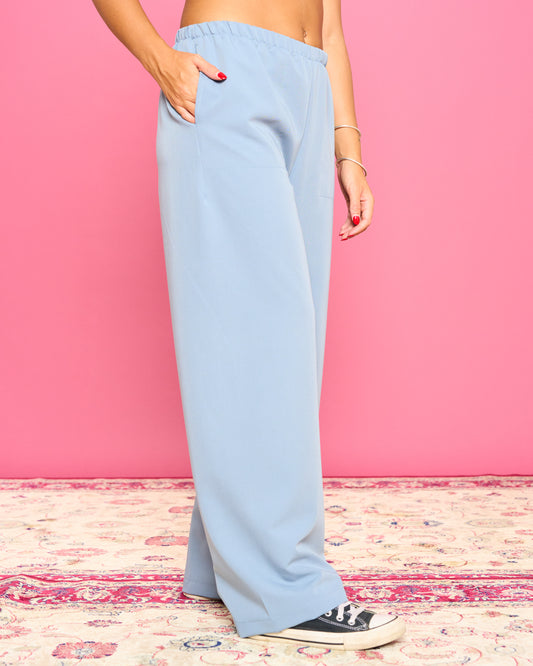 Pantalone Dritto in Poli Viscosa