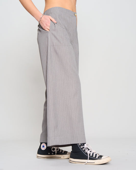 Straight Pinstripe Trousers