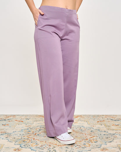 Straight Stretch Viscose Trousers
