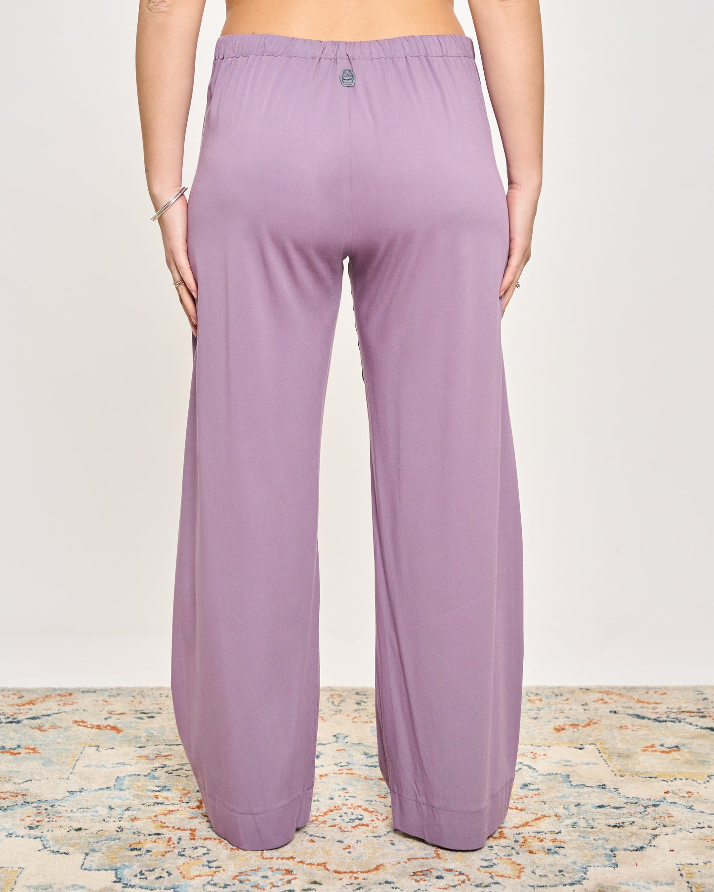 Straight Stretch Viscose Trousers