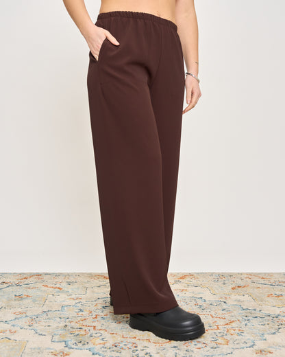Straight Stretch Viscose Trousers