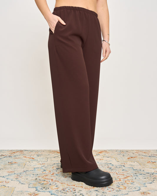 Straight Stretch Viscose Trousers