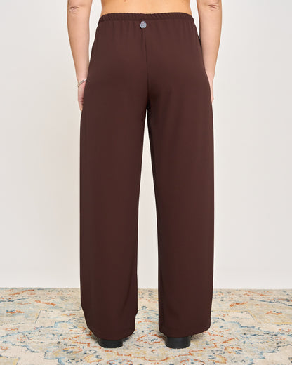 Straight Stretch Viscose Trousers