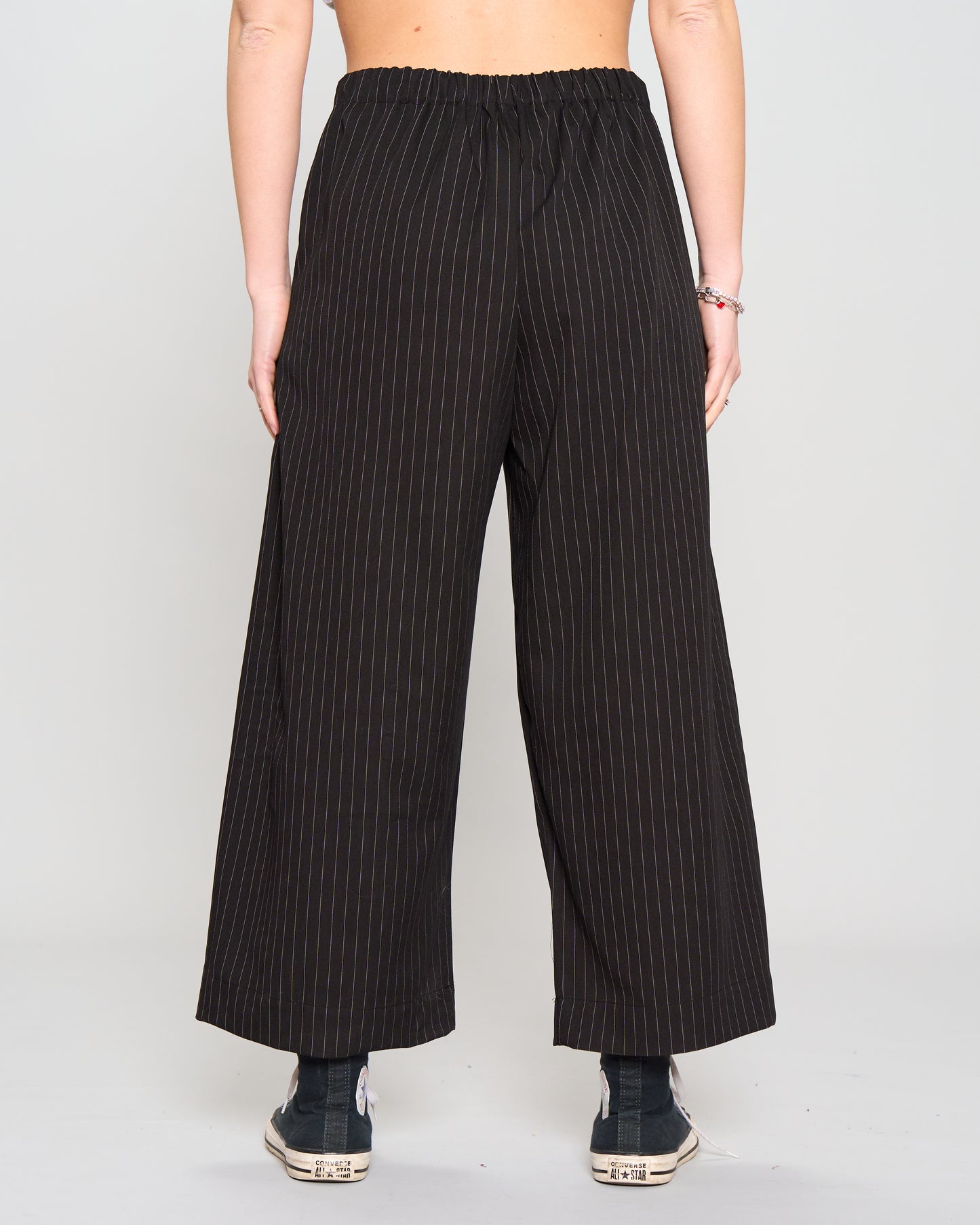Straight Pinstripe Trousers
