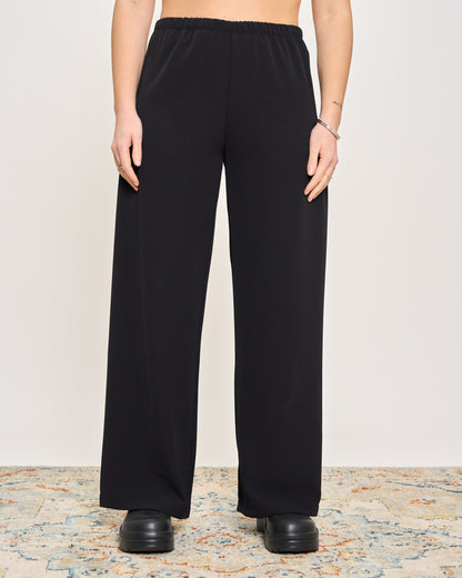 Straight Stretch Viscose Trousers
