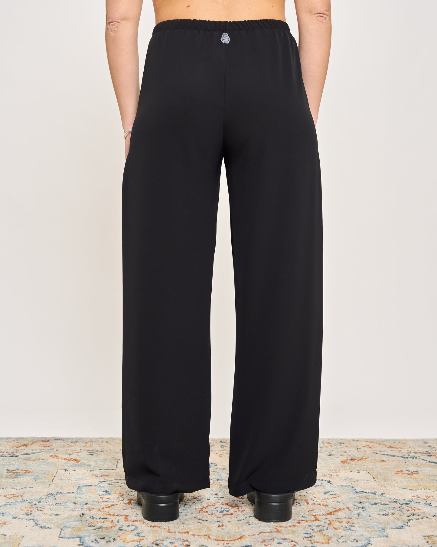 Straight Stretch Viscose Trousers
