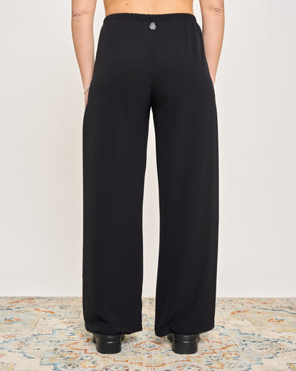 Straight Stretch Viscose Trousers
