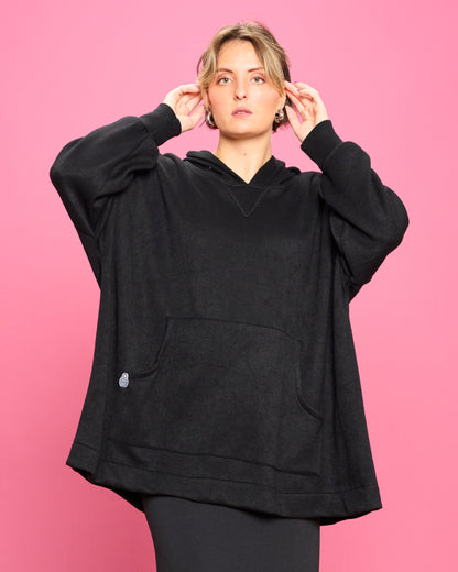 Felpa Over con Cappuccio