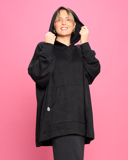 Felpa Over con Cappuccio