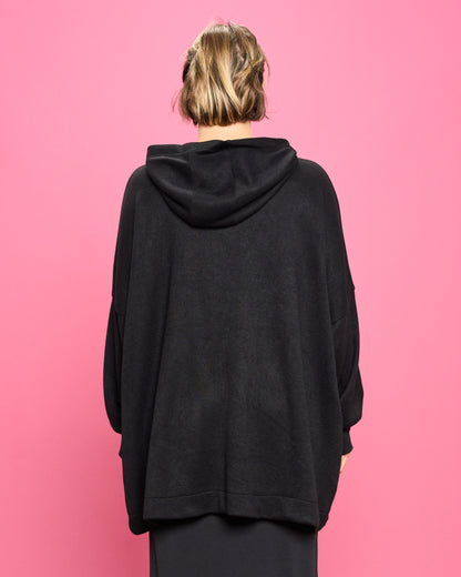 Felpa Over con Cappuccio