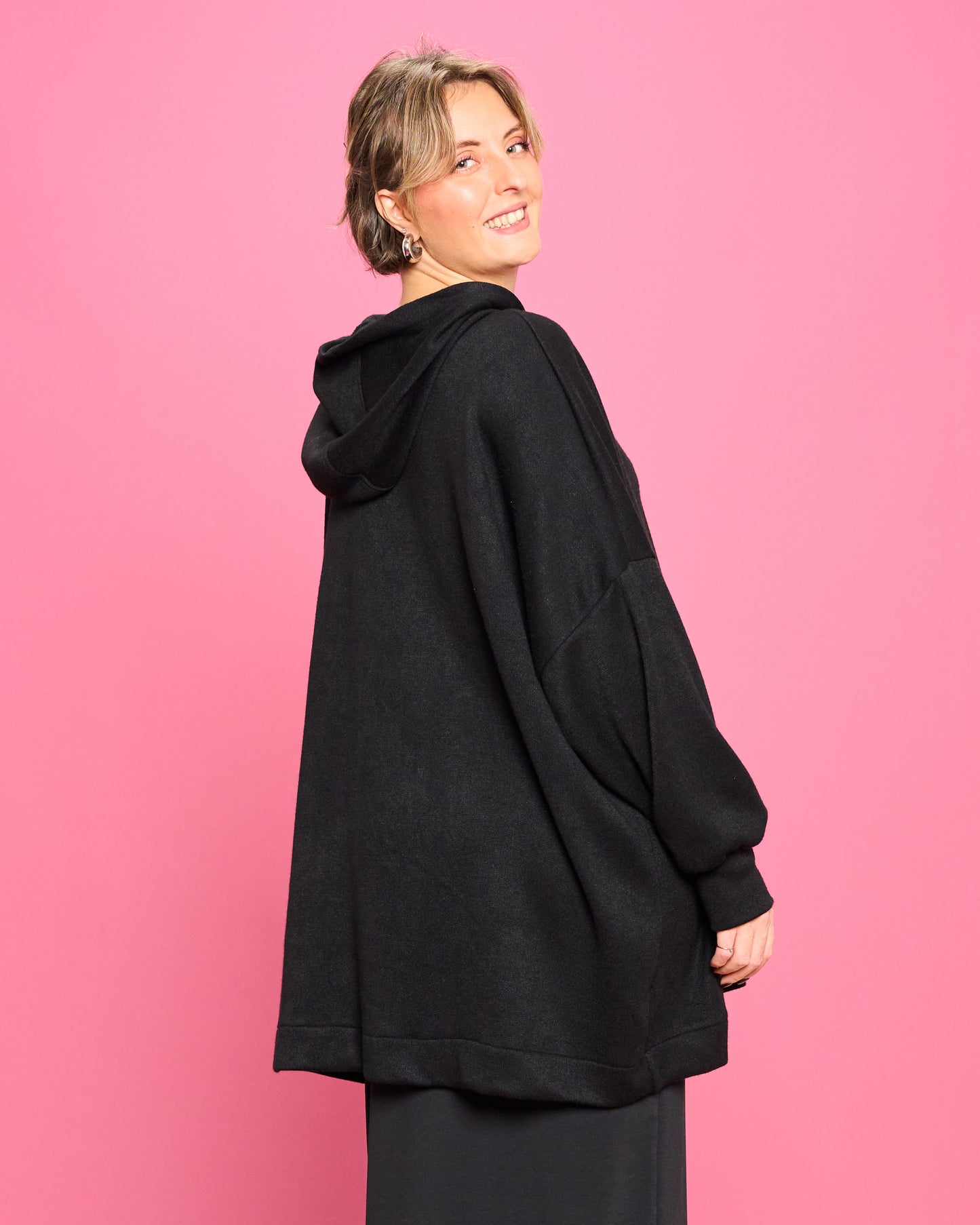 Felpa Over con Cappuccio