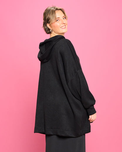 Felpa Over con Cappuccio