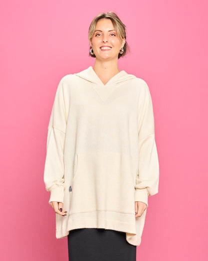 Felpa Over con Cappuccio