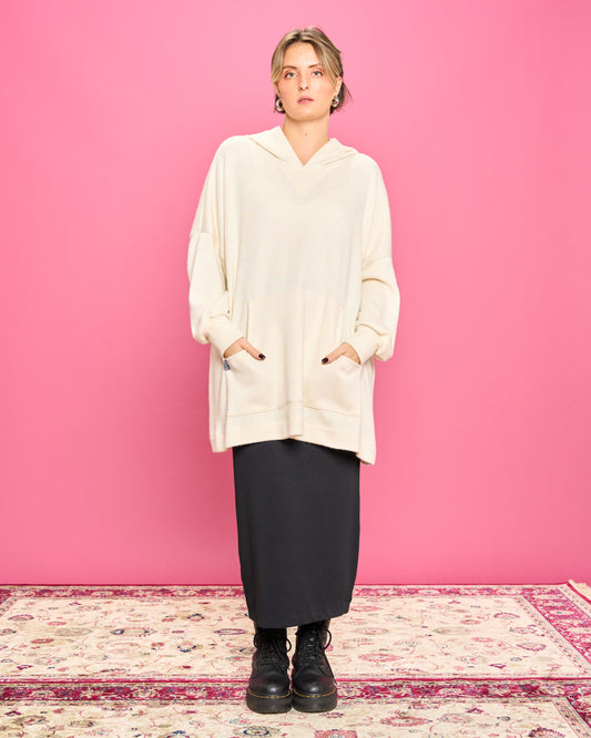 Felpa Over con Cappuccio