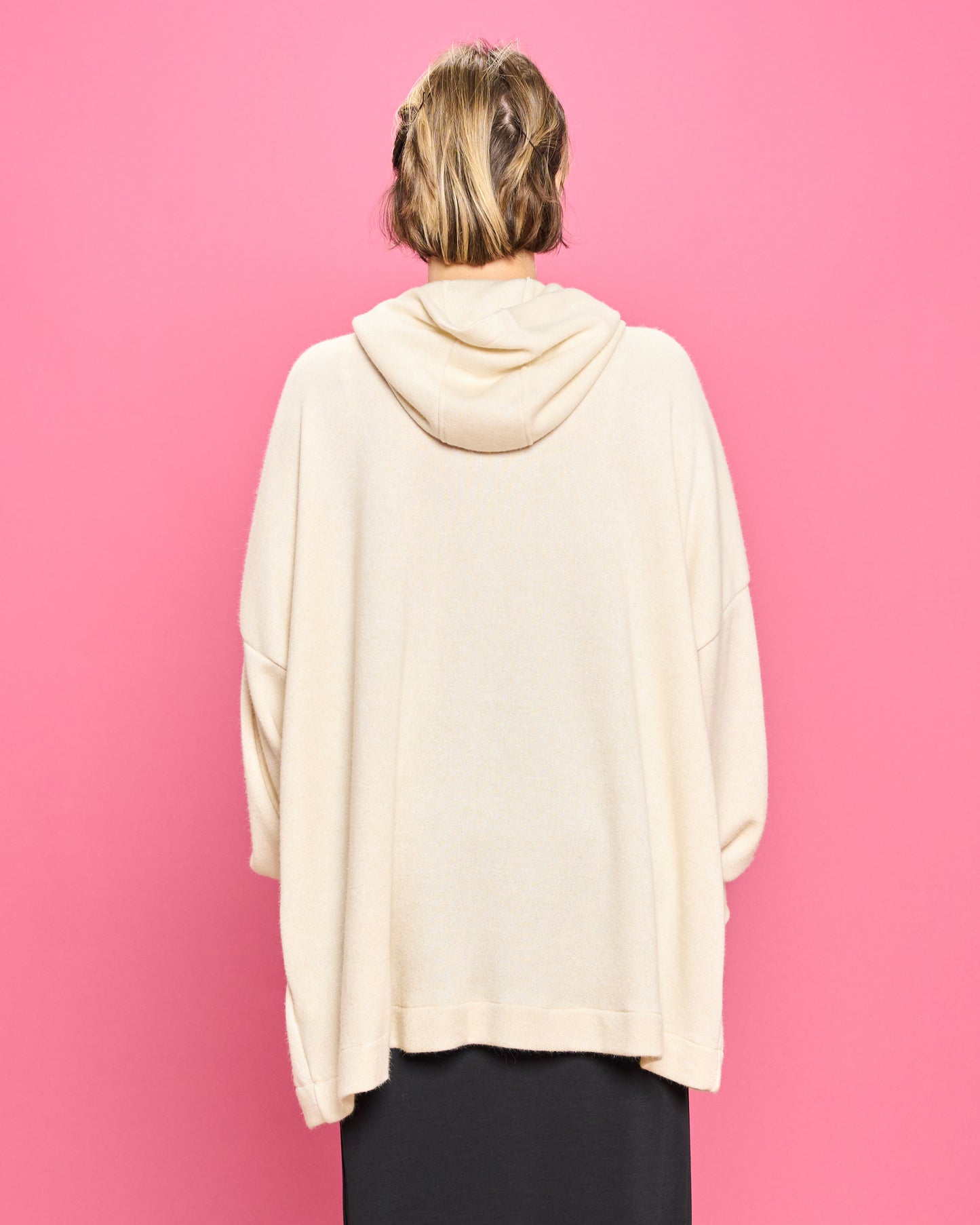 Felpa Over con Cappuccio