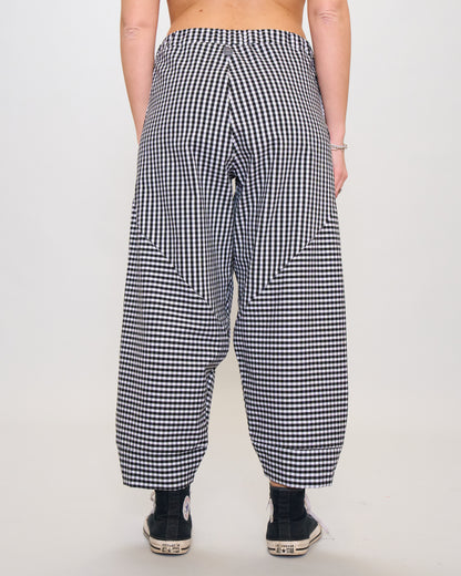 Rounded Checkered Trousers