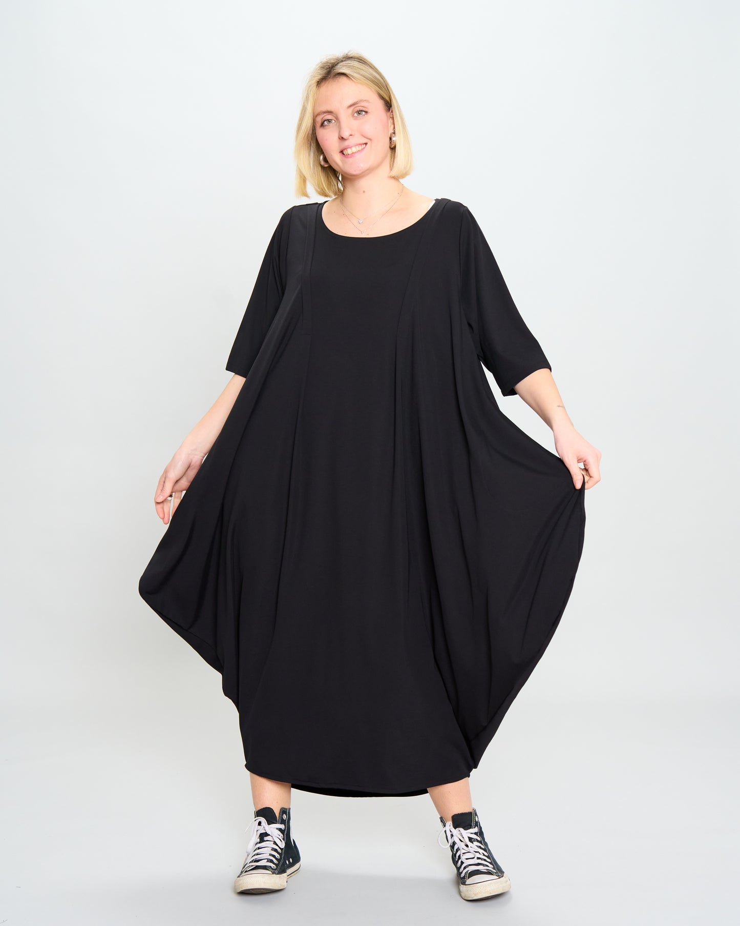 Colored Trapeze Dress