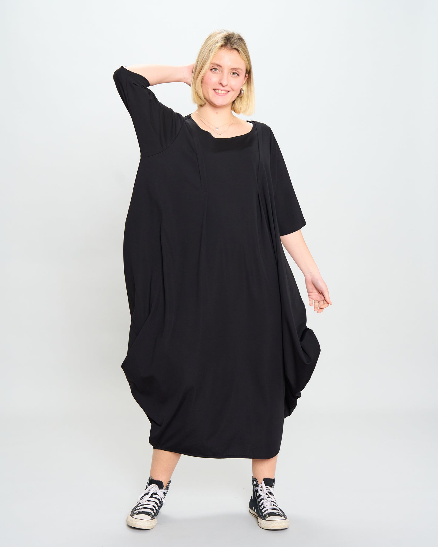 Colored Trapeze Dress