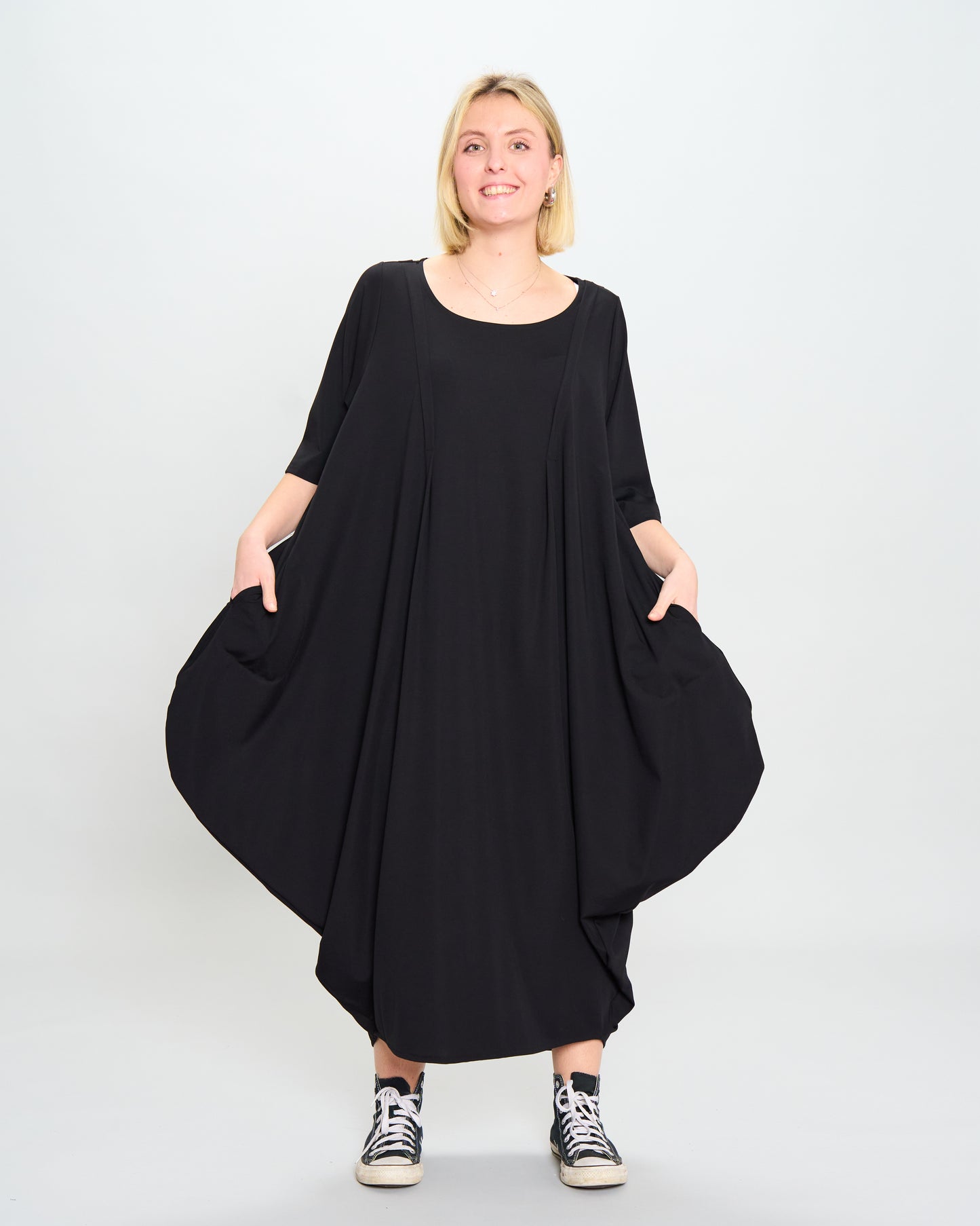 Colored Trapeze Dress