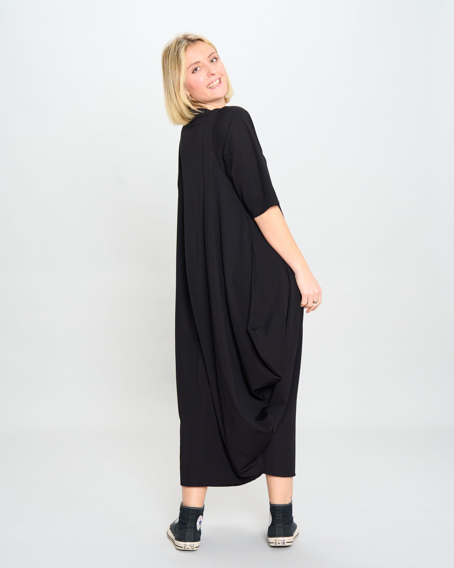 Colored Trapeze Dress
