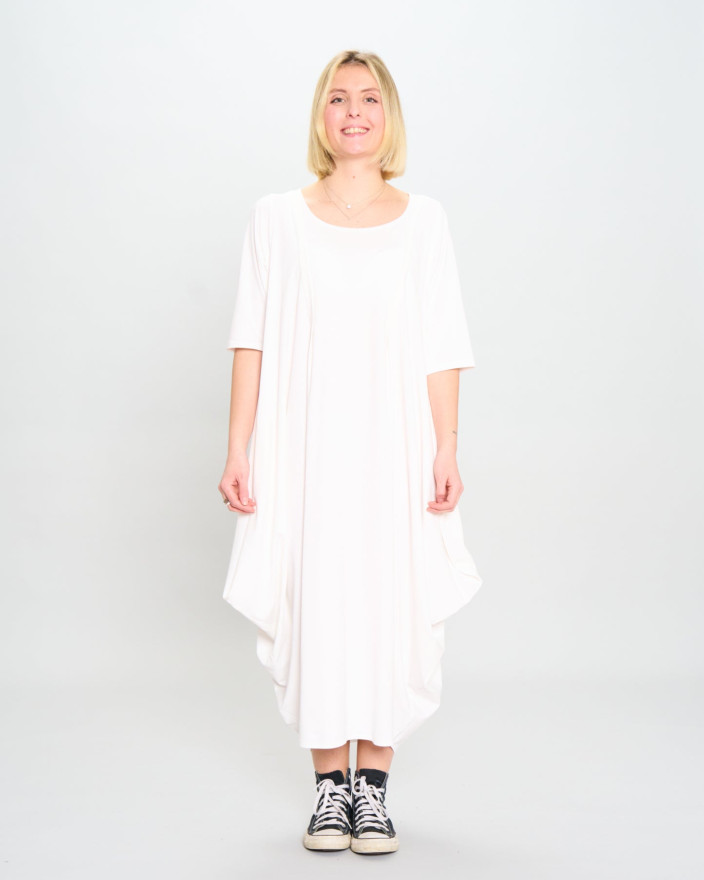 Colored Trapeze Dress