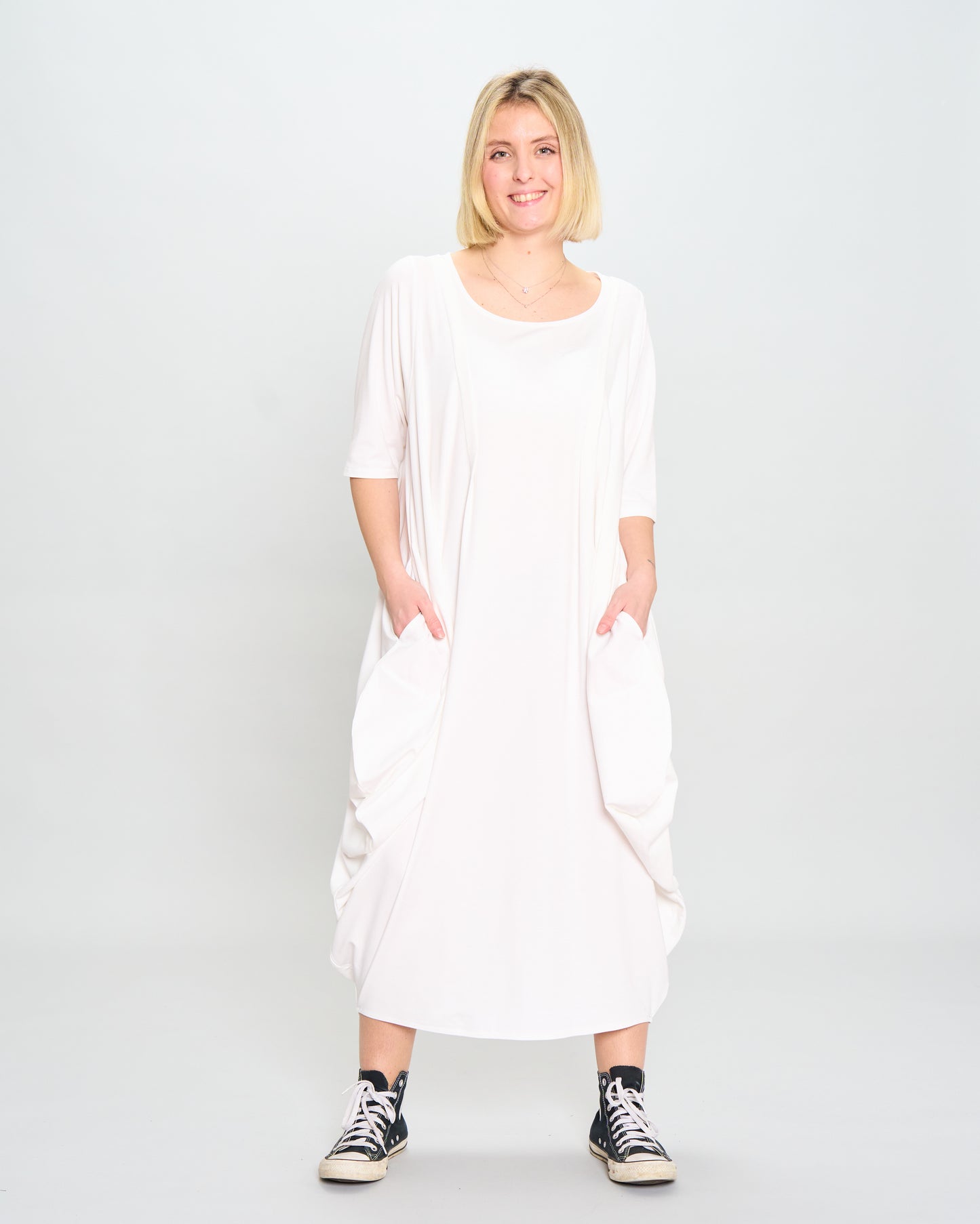Colored Trapeze Dress