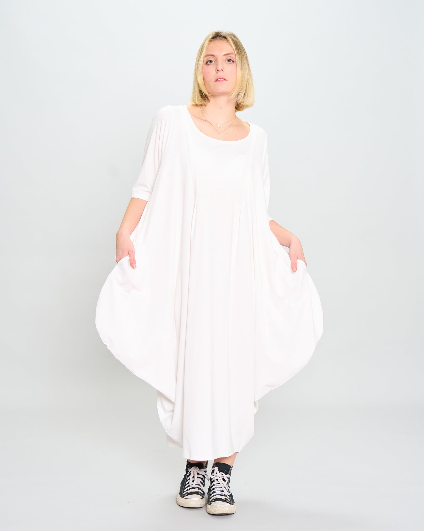 Colored Trapeze Dress