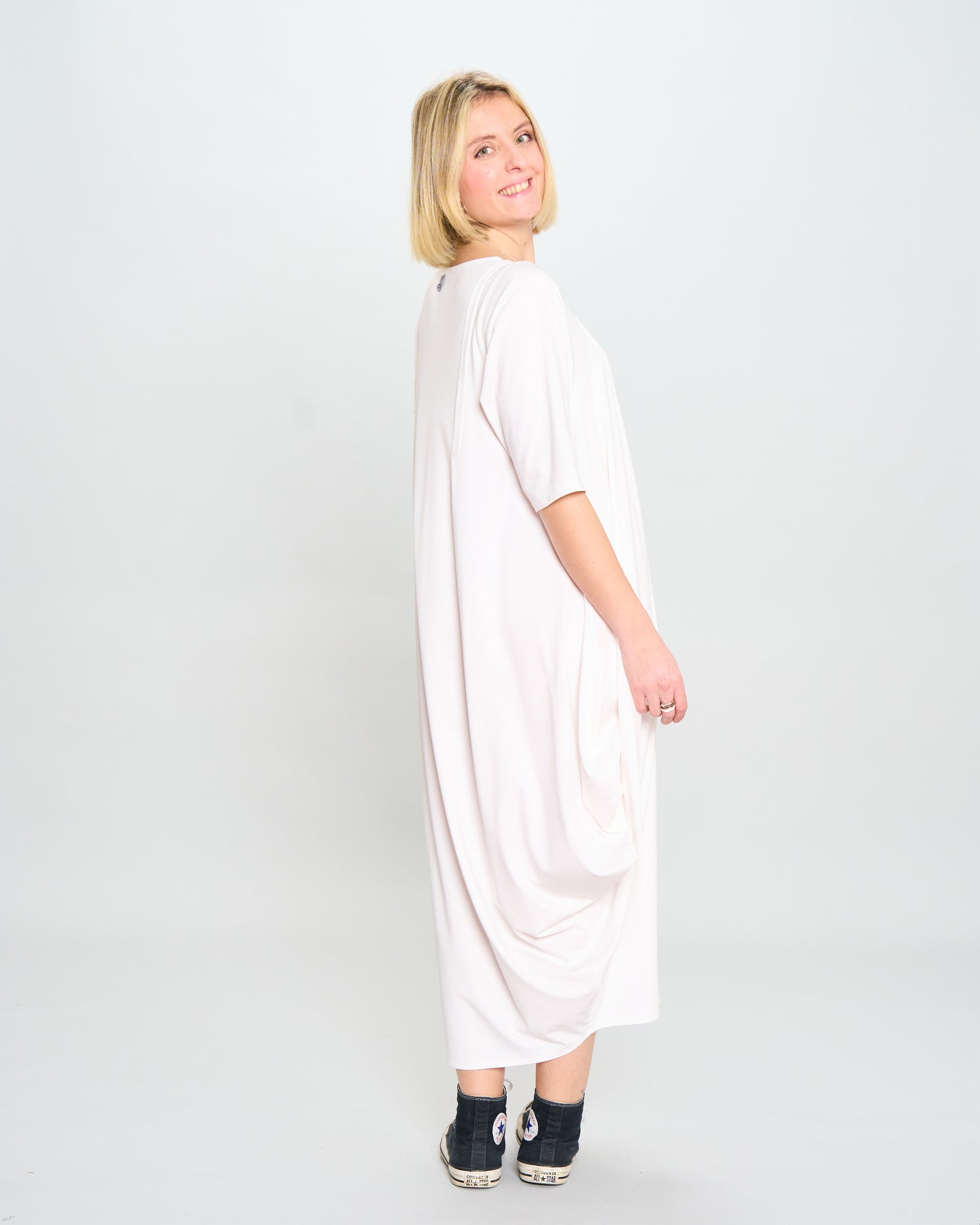 Colored Trapeze Dress