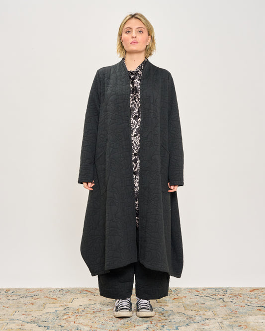 Soprabito a Trapezio in Fantasia Matelassè