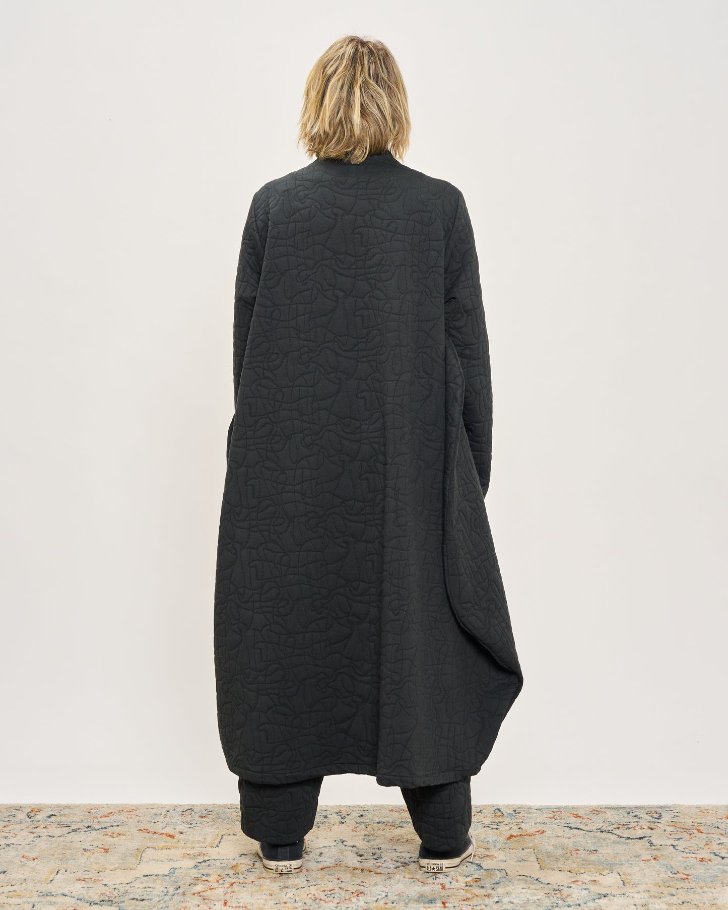 Soprabito a Trapezio in Fantasia Matelassè