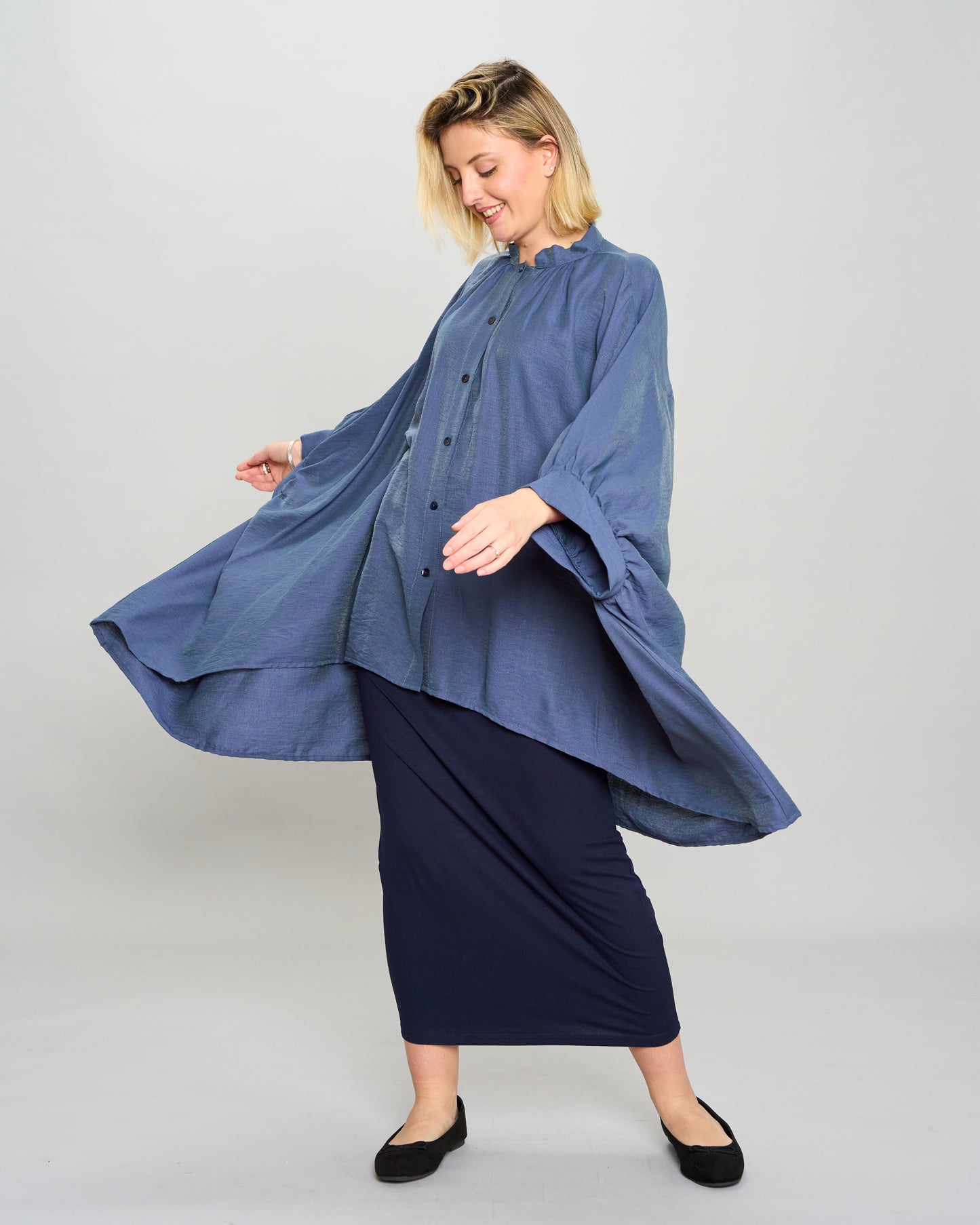 Oversized Ruffled Shirt