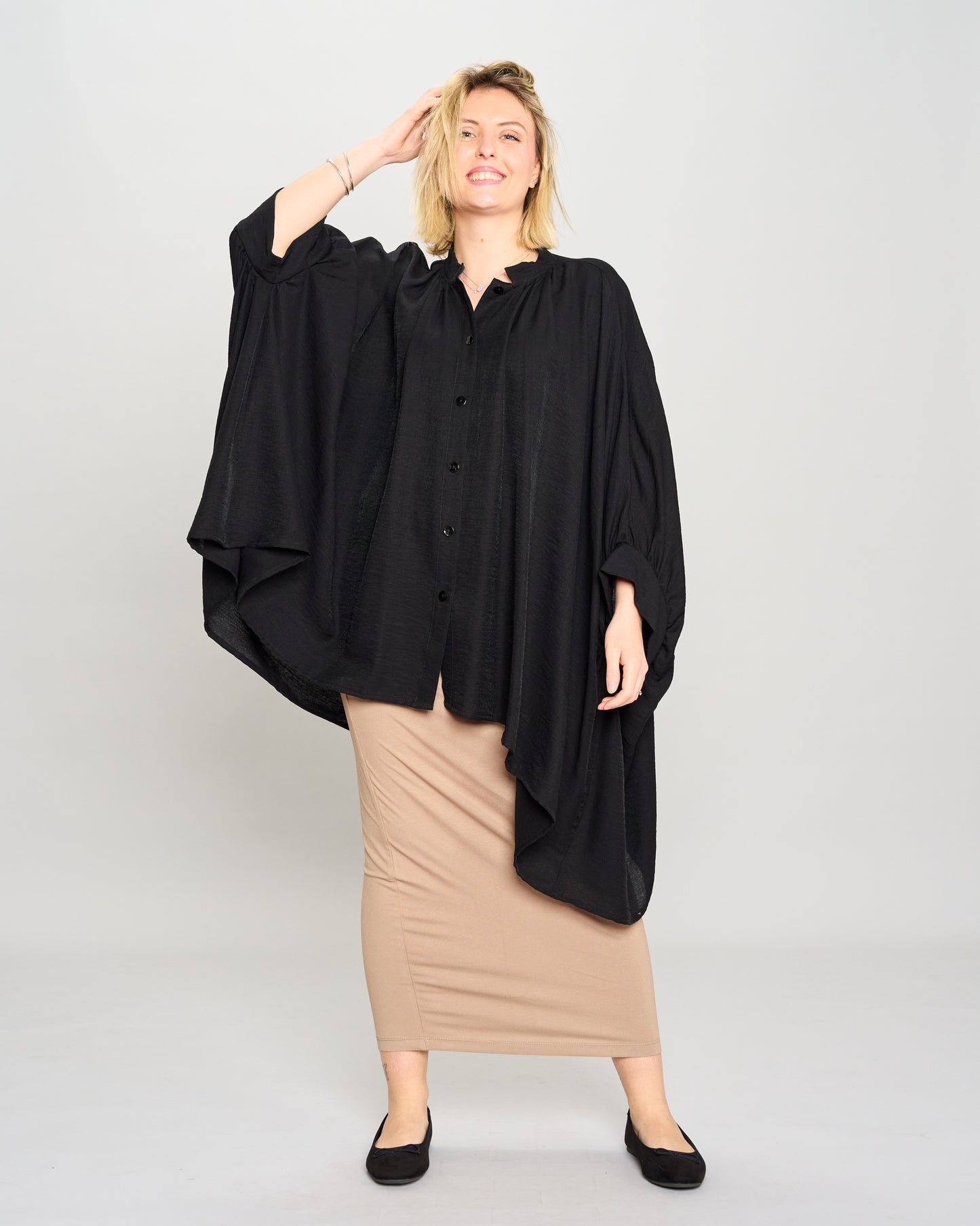 Oversized Ruffled Shirt