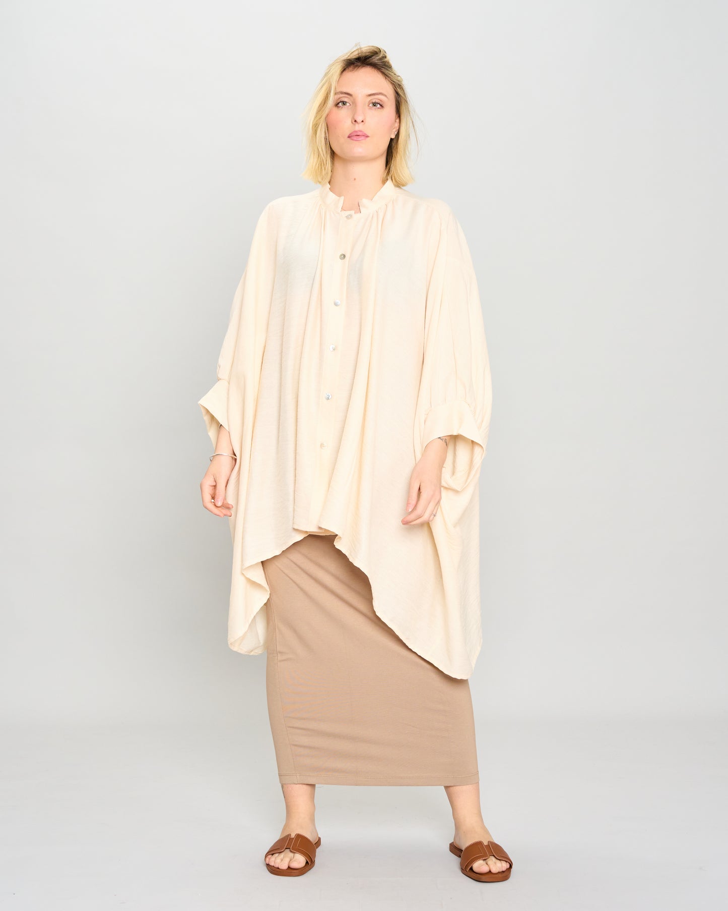 Oversized Ruffled Shirt