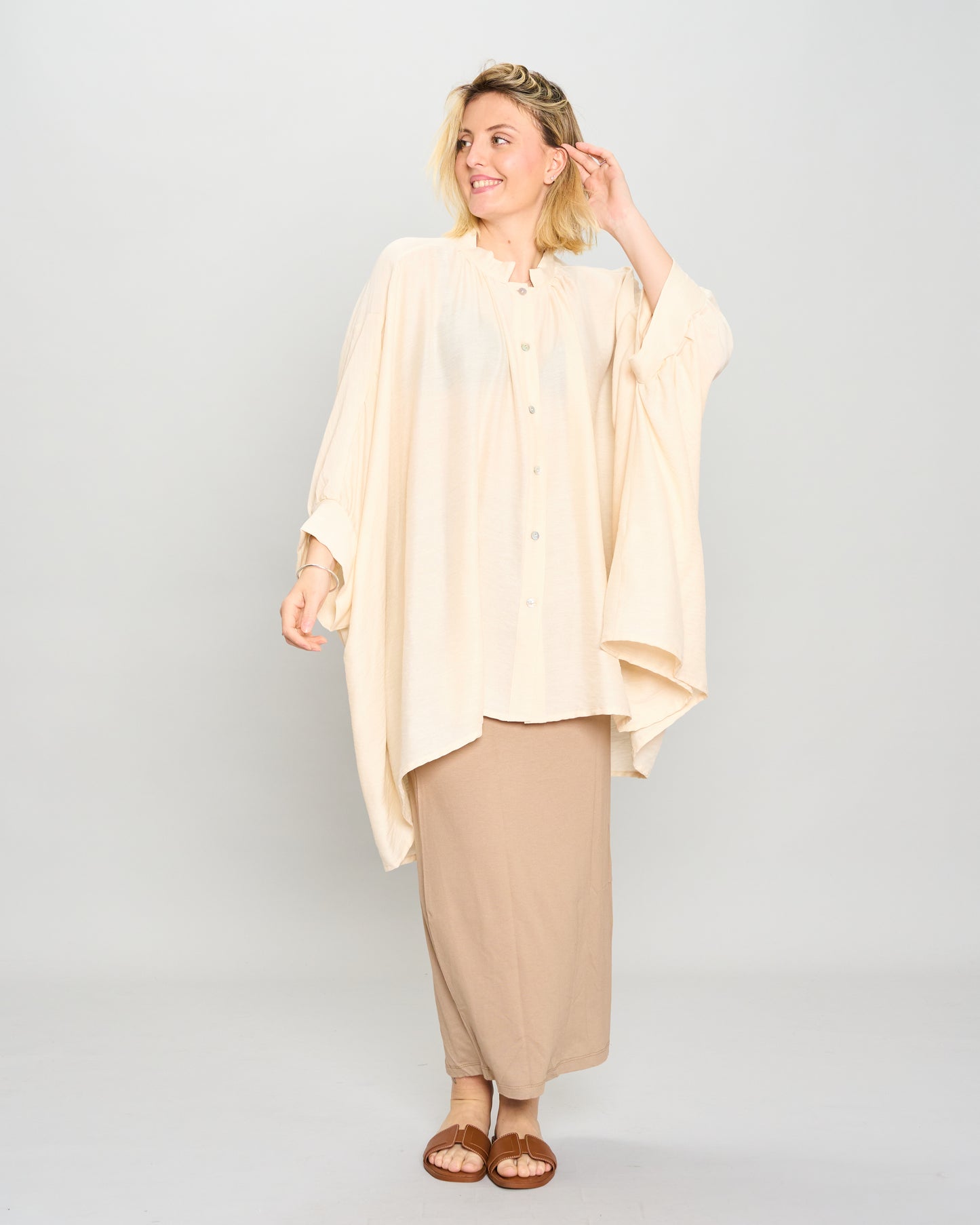 Oversized Ruffled Shirt