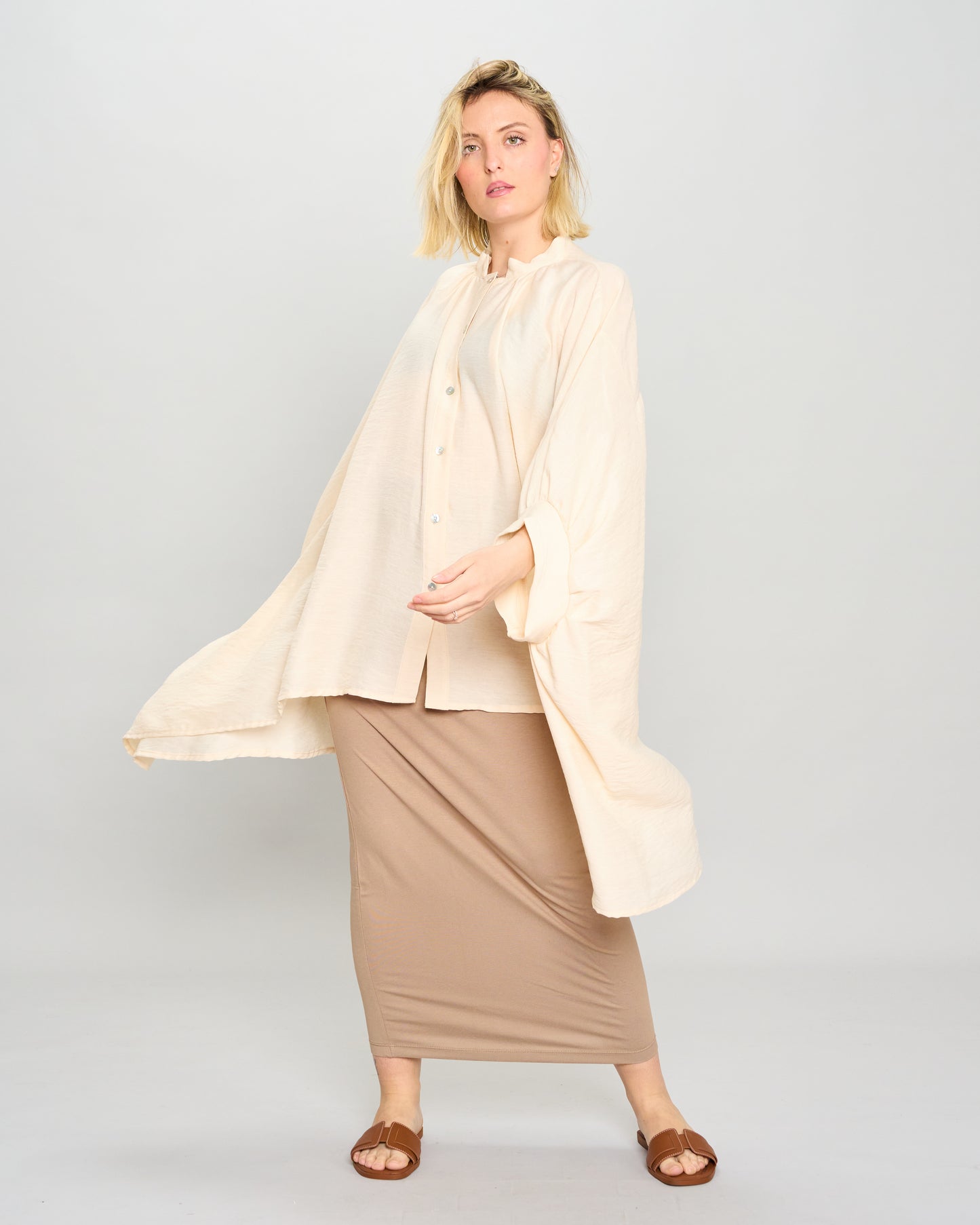 Oversized Ruffled Shirt