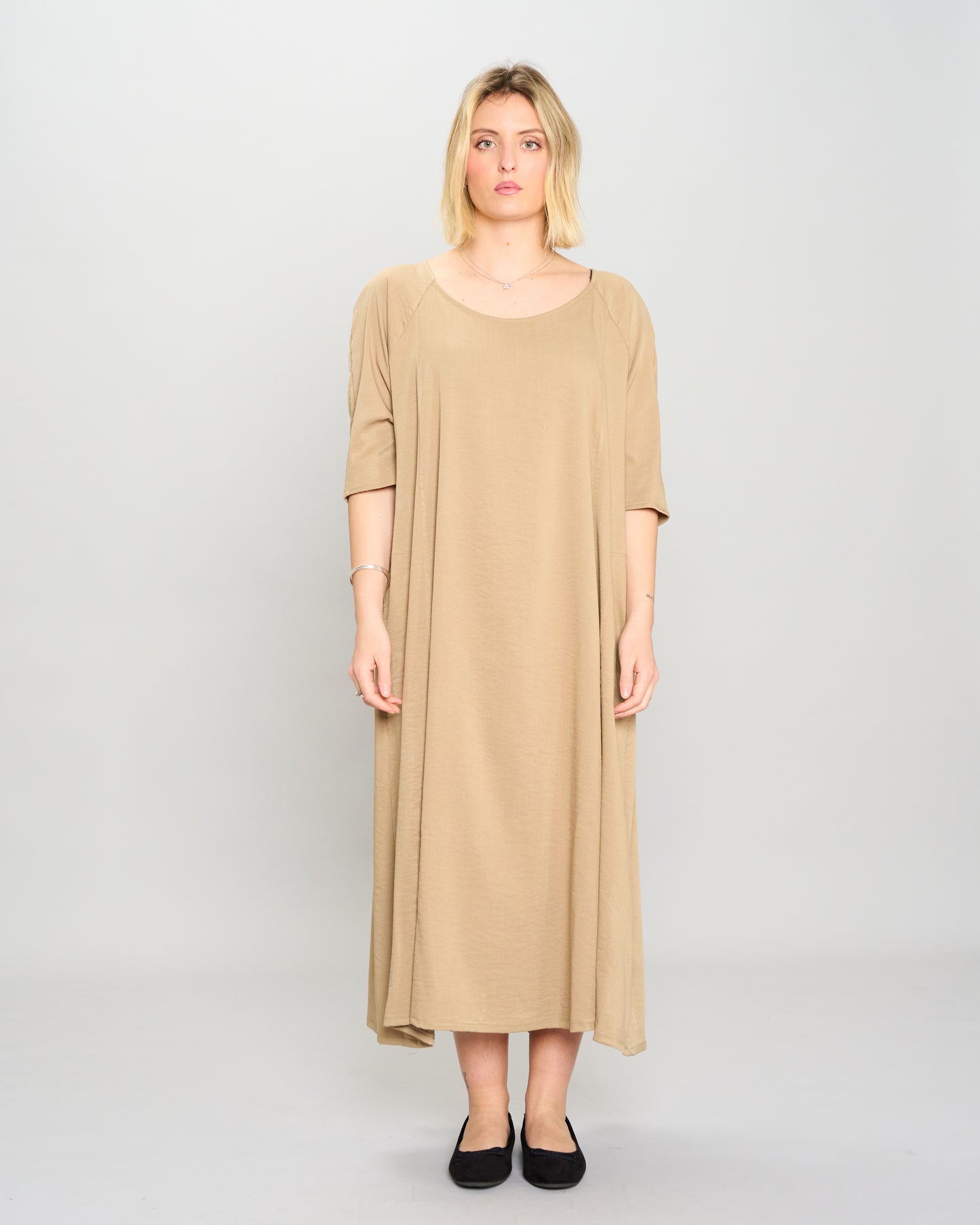 Flared Raglan Dress