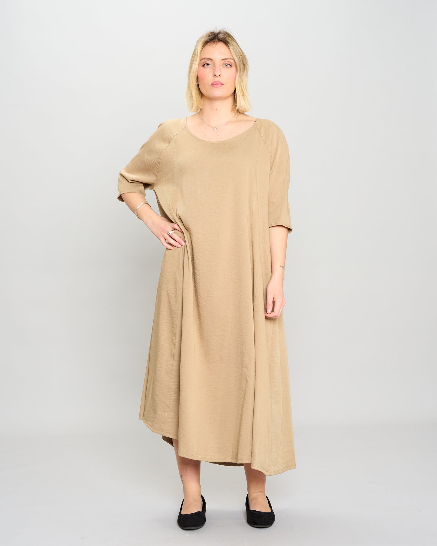 Flared Raglan Dress