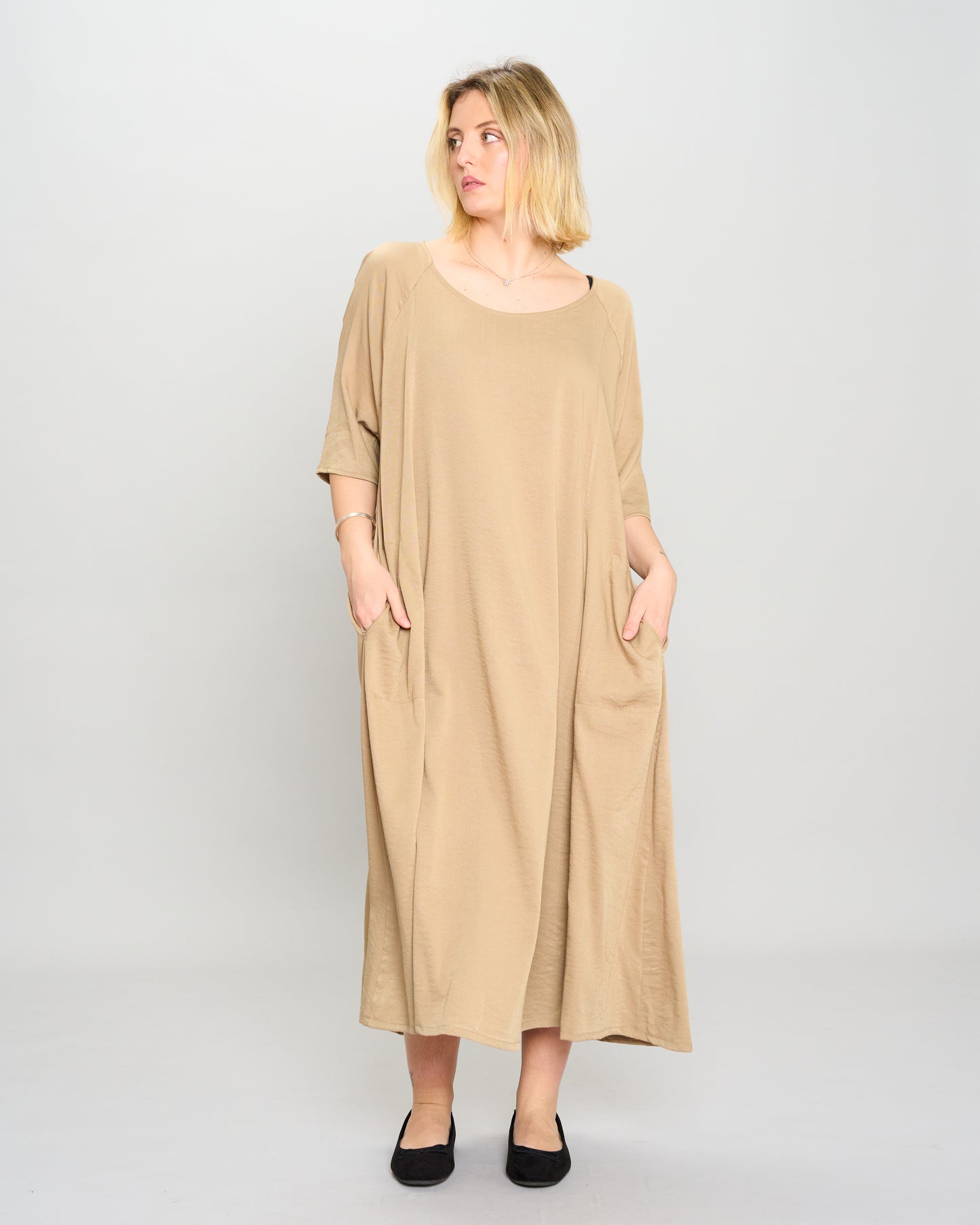 Flared Raglan Dress