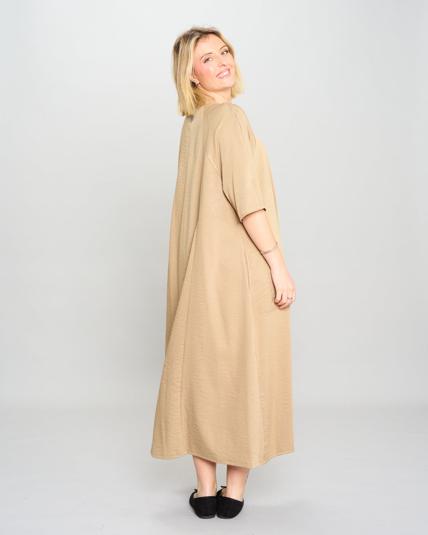 Flared Raglan Dress