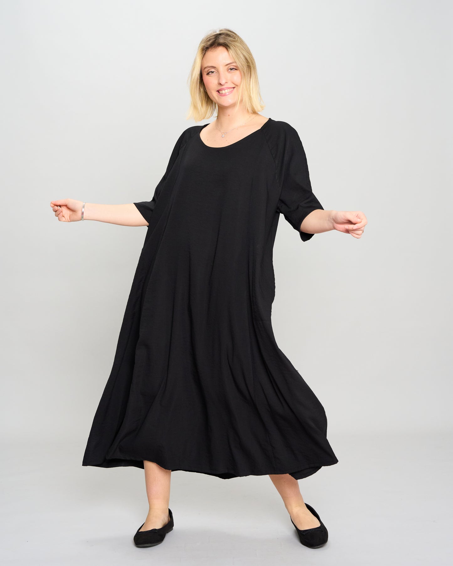 Flared Raglan Dress