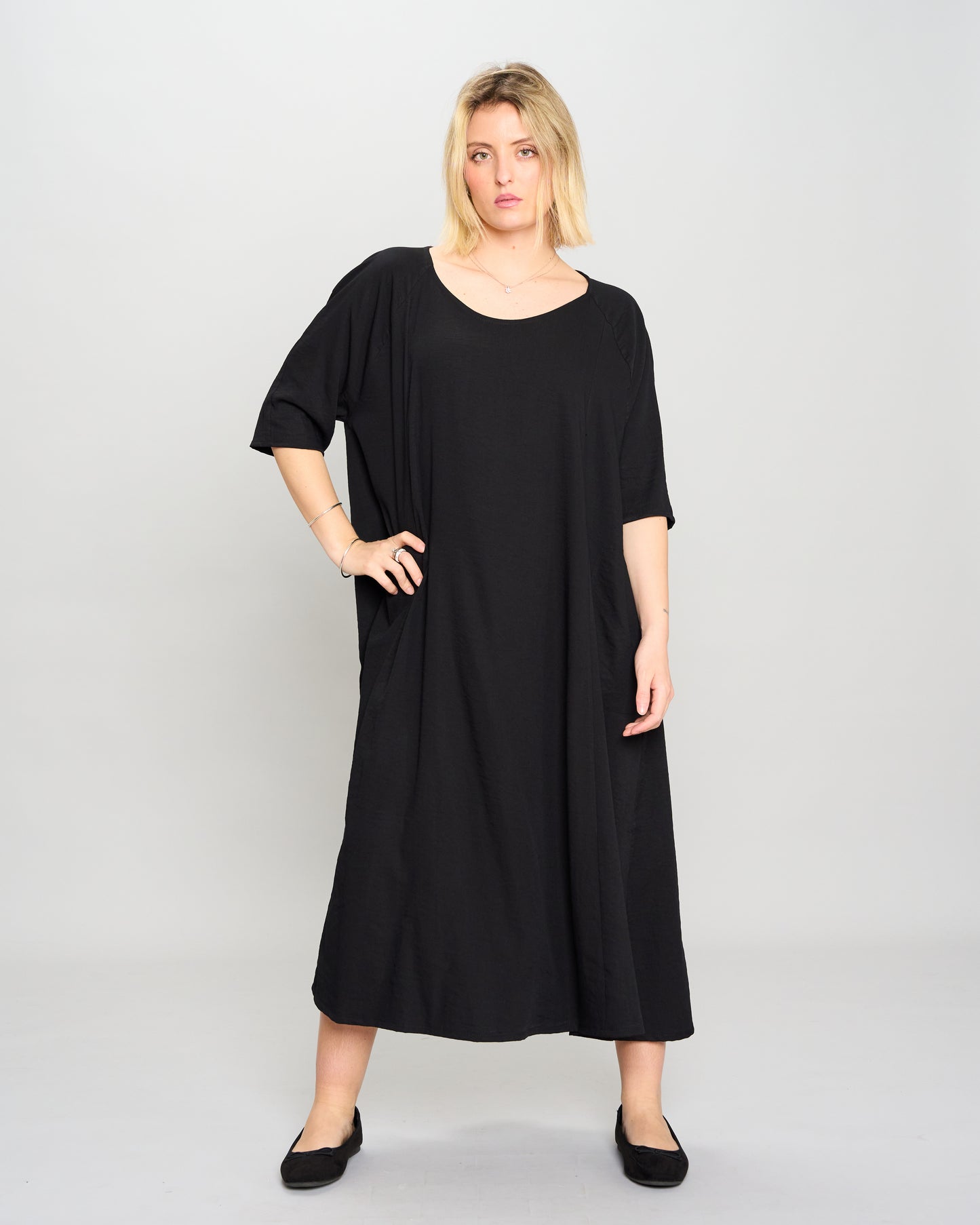 Flared Raglan Dress