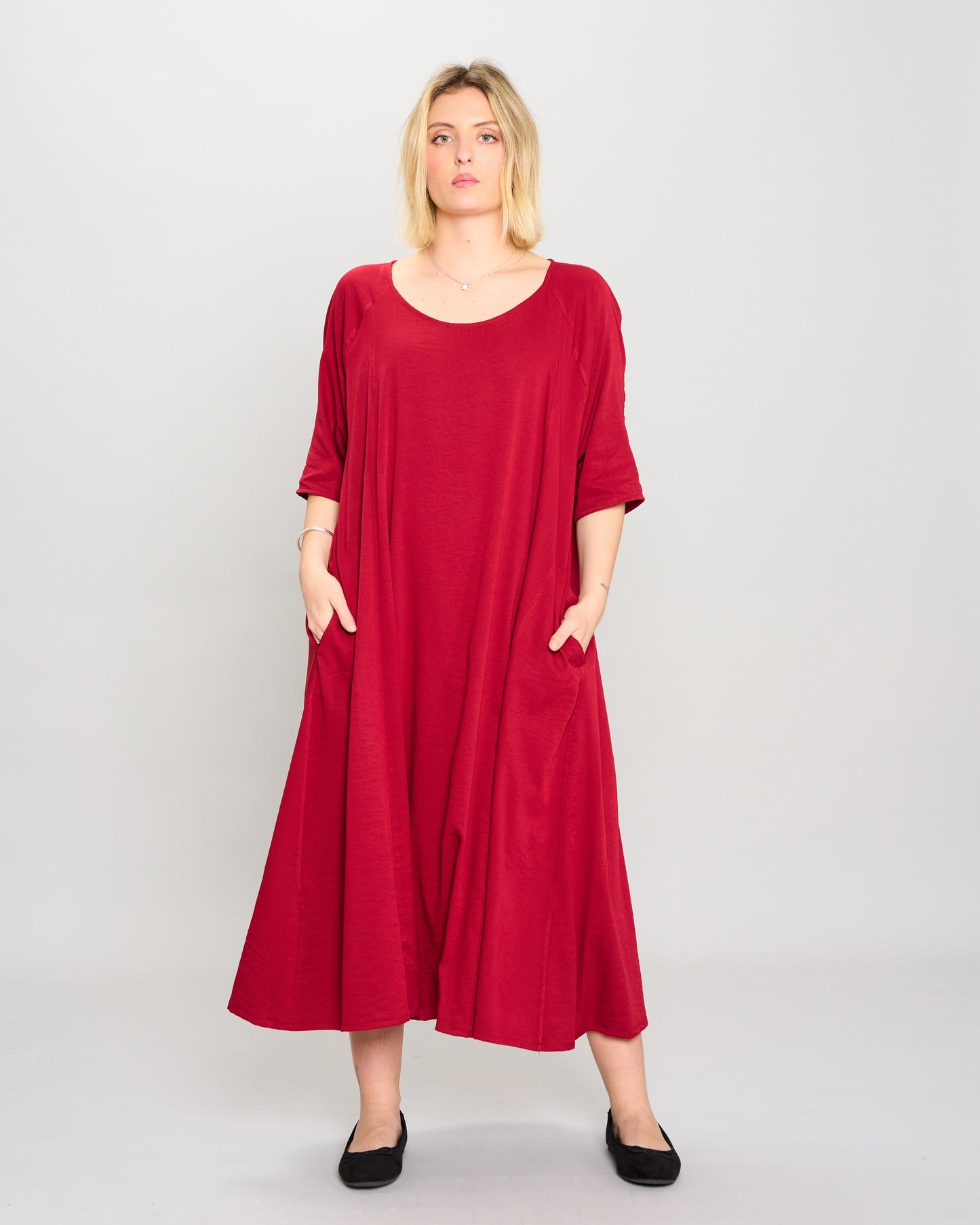 Flared Raglan Dress