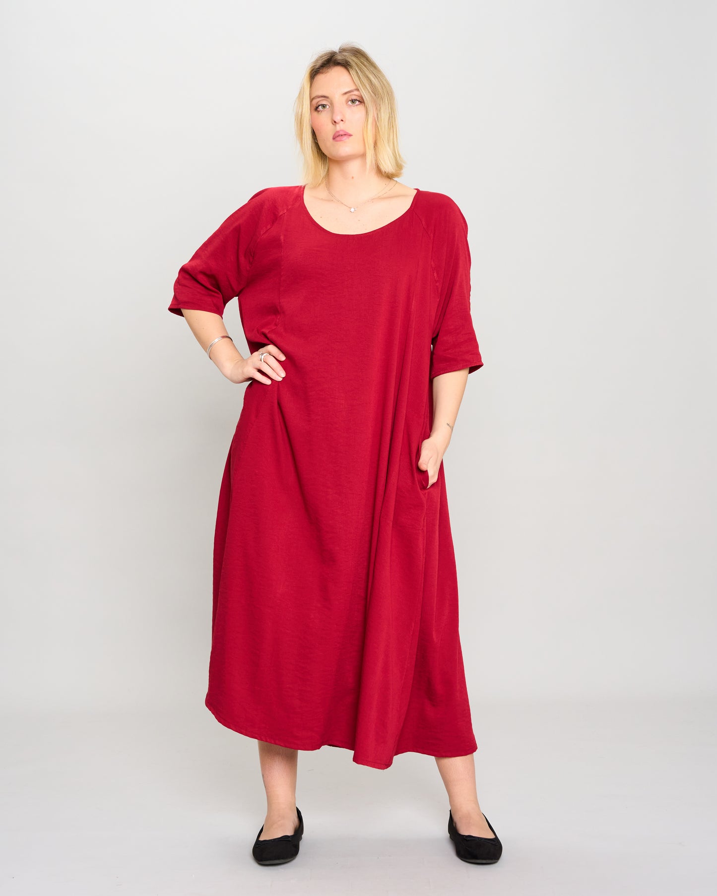 Flared Raglan Dress