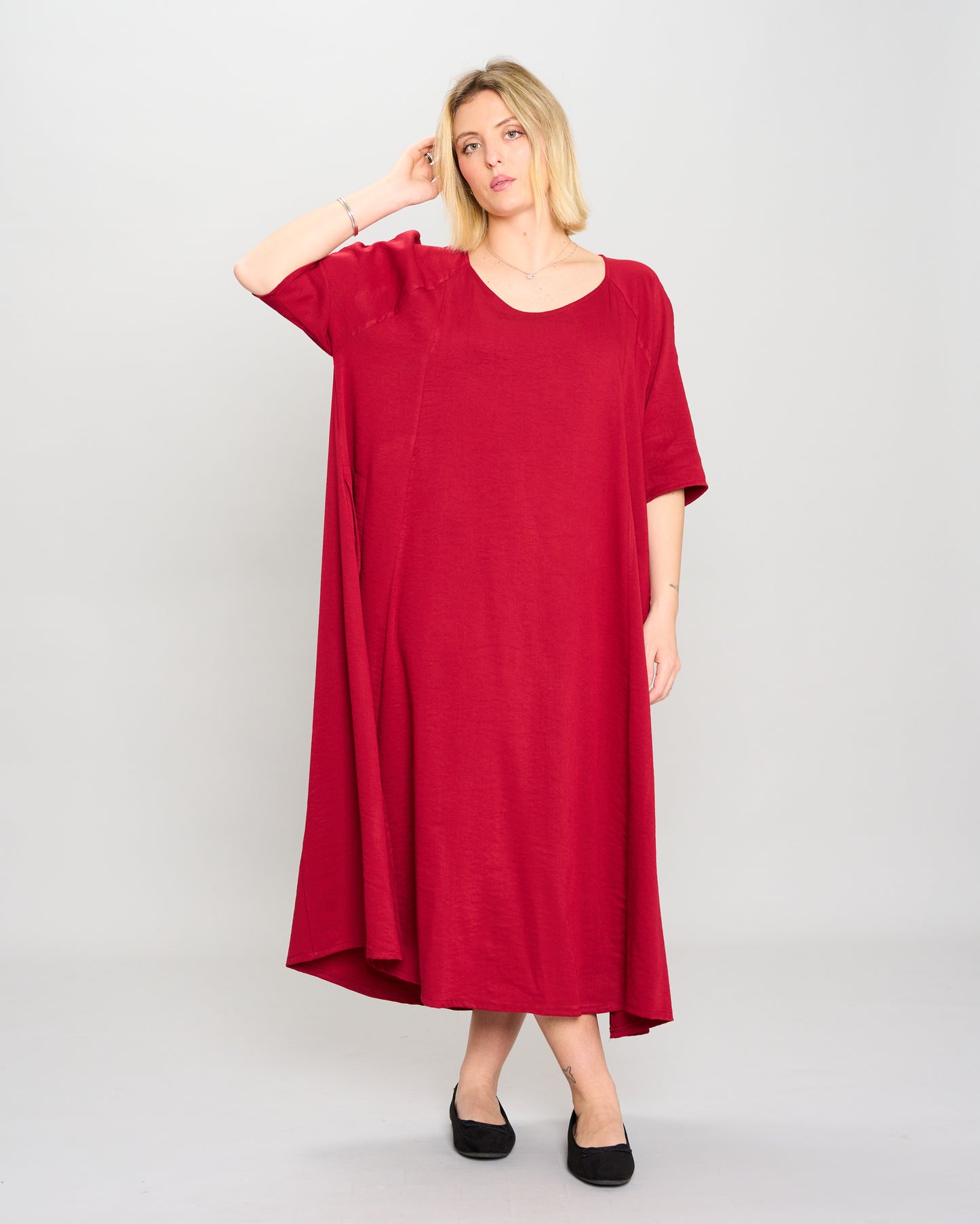Flared Raglan Dress