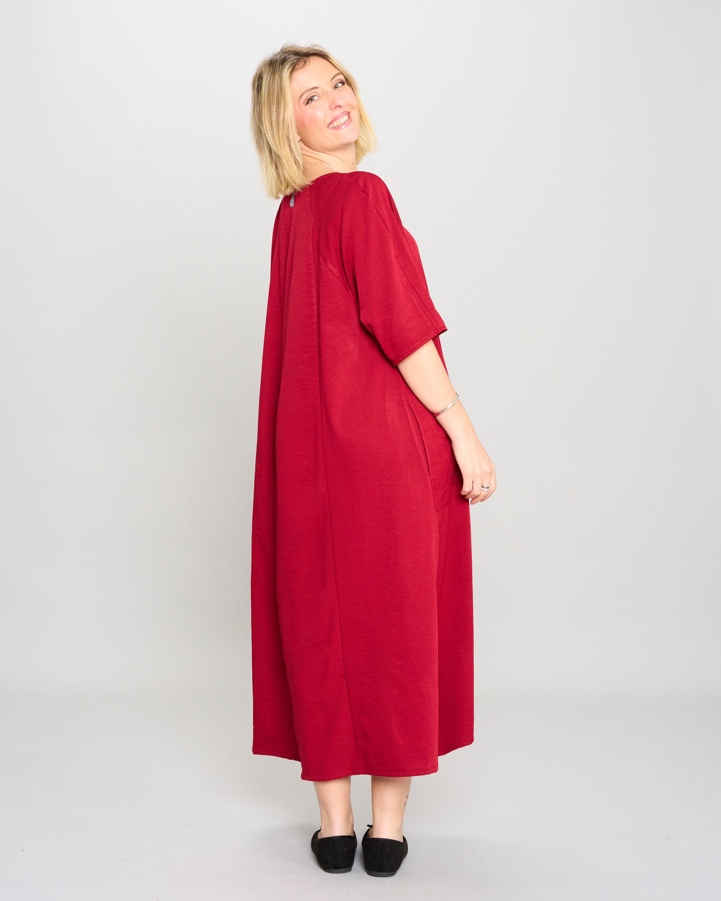 Flared Raglan Dress