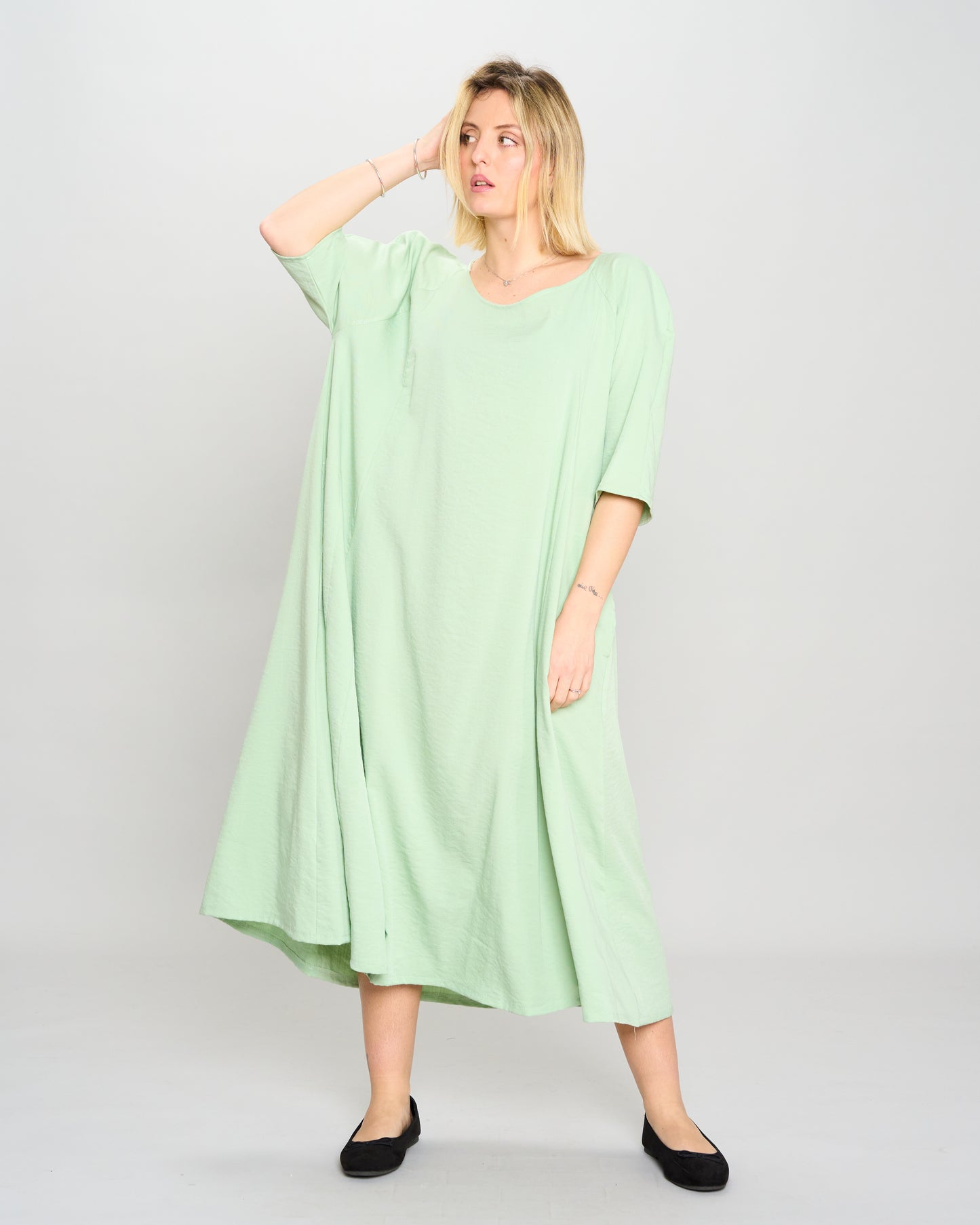 Flared Raglan Dress